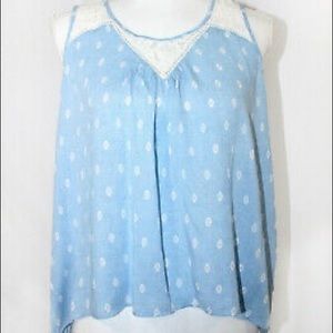 Montaeu flowy lace tank top